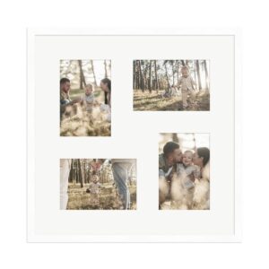 WANDStyle Galerierahmen G950 in Weiß 40 x 40 cm für 4 Bilder im Format 10 x 15 cm