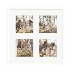 WANDStyle Galerierahmen G950 in Weiß 40 x 40 cm für 4 Bilder im Format 13 x 13 cm