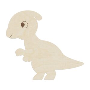 WANDStyle Wanddeko aus Holz Dino Parasaurolophus 45 x 40 cm in der Farbe Pappel