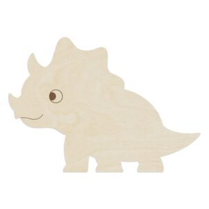 WANDStyle Wanddeko aus Holz Dino Triceratops 85