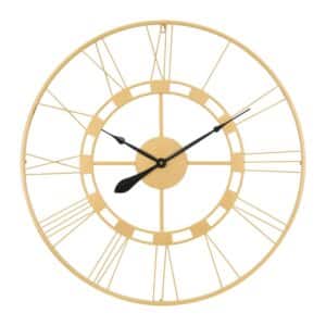Womo-Design Große Wanduhr Stockholm 85 cm Rund Handgefertigt Eisen Vintage-Stil