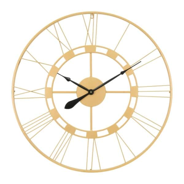 Womo-Design Große Wanduhr Stockholm 85 cm Rund Handgefertigt Eisen Vintage-Stil