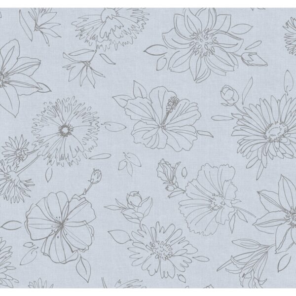 d-c-fix Tischdecke Palmas Grau 150 x 250 cm oval