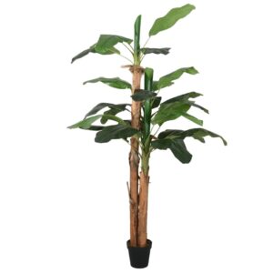 furnicato Bananenbaum Künstlich 18 Blätter 150 cm Grün