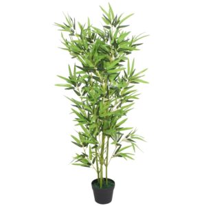 furnicato Künstliche Bambuspflanze mit Topf 120 cm Grün