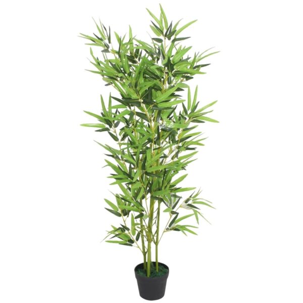 furnicato Künstliche Bambuspflanze mit Topf 120 cm Grün