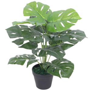 furnicato Künstliche Monstera-Pflanze mit Topf 45 cm Grün