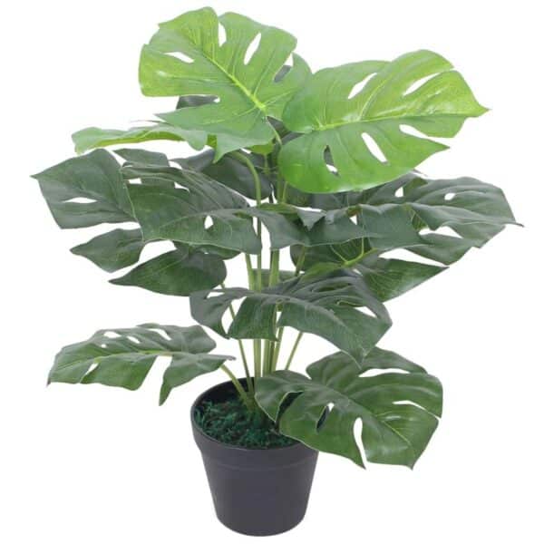 furnicato Künstliche Monstera-Pflanze mit Topf 45 cm Grün