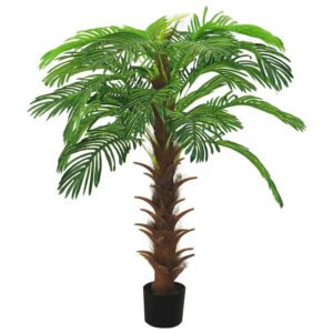 furnicato Künstliche Palme Cycas mit Topf 140 cm Grün