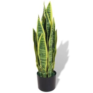 furnicato Künstliche Sansevieria Bogenhanf mit Topf 65 cm Grün