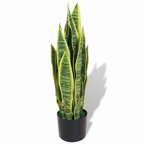 furnicato Künstliche Sansevieria Bogenhanf mit Topf 65 cm Grün