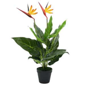 furnicato Künstliche Strelitzia Reginae Paradiesvogelblume 66 cm