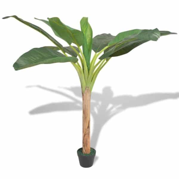 furnicato Künstlicher Bananenbaum mit Topf 150 cm Grün
