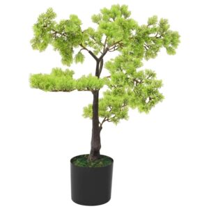 furnicato Künstlicher Bonsai Zypresse mit Topf 60 cm Grün