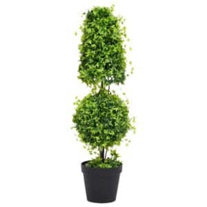furnicato Künstlicher Buchsbaum mit Topf Grün 100 cm