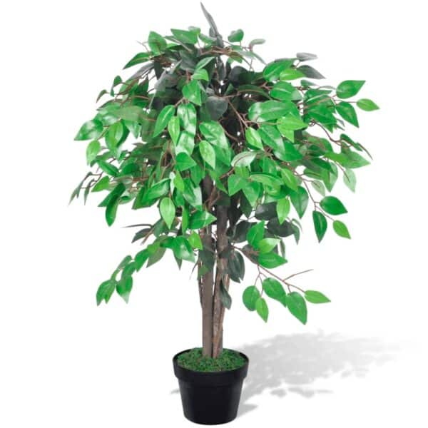 furnicato Künstlicher Ficus mit Topf 90 cm