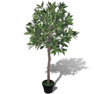 furnicato Künstlicher Lorbeerbaum mit Topf 120 cm
