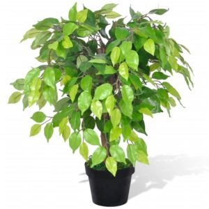 furnicato Künstlicher Zwerg-Ficus mit Topf 60 cm