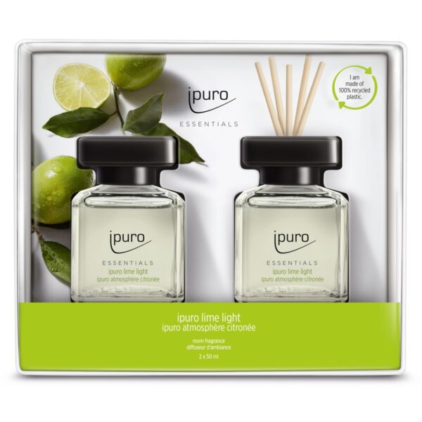 ipuro ESSENTIALS Raumduft Lime Light  2x50ml