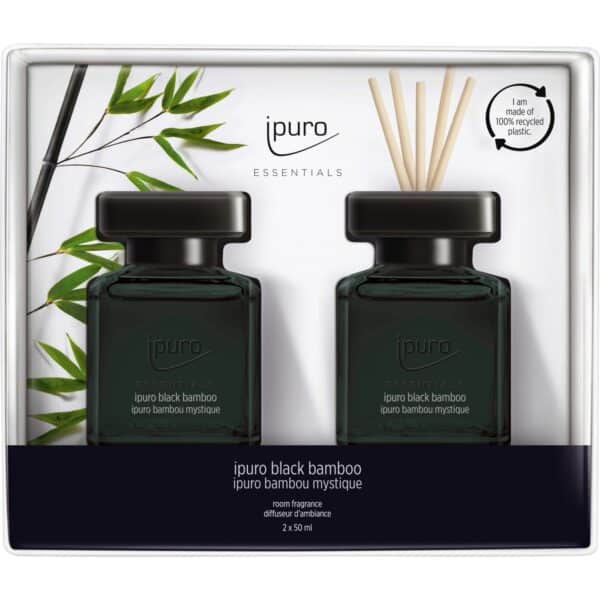 ipuro Raumduft-Set Essantials Black Bamboo 2 x 50 ml