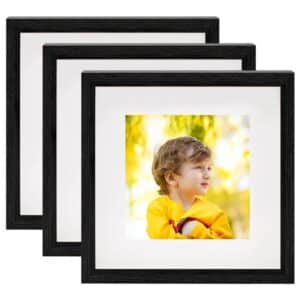 vidaXL 3D-Box-Bilderrahmen 3 Stk Schwarz 23x23cm für 13x13cm Bild