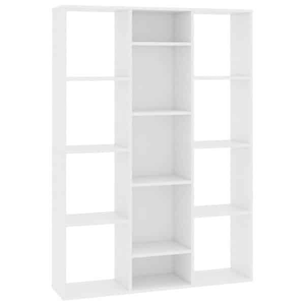 vidaXL Raumteiler/Bücherregal Weiß 100x24x140 cm Holzwerkstoff