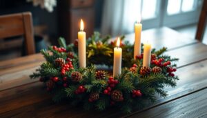 deko am adventskranz wie befestigen
